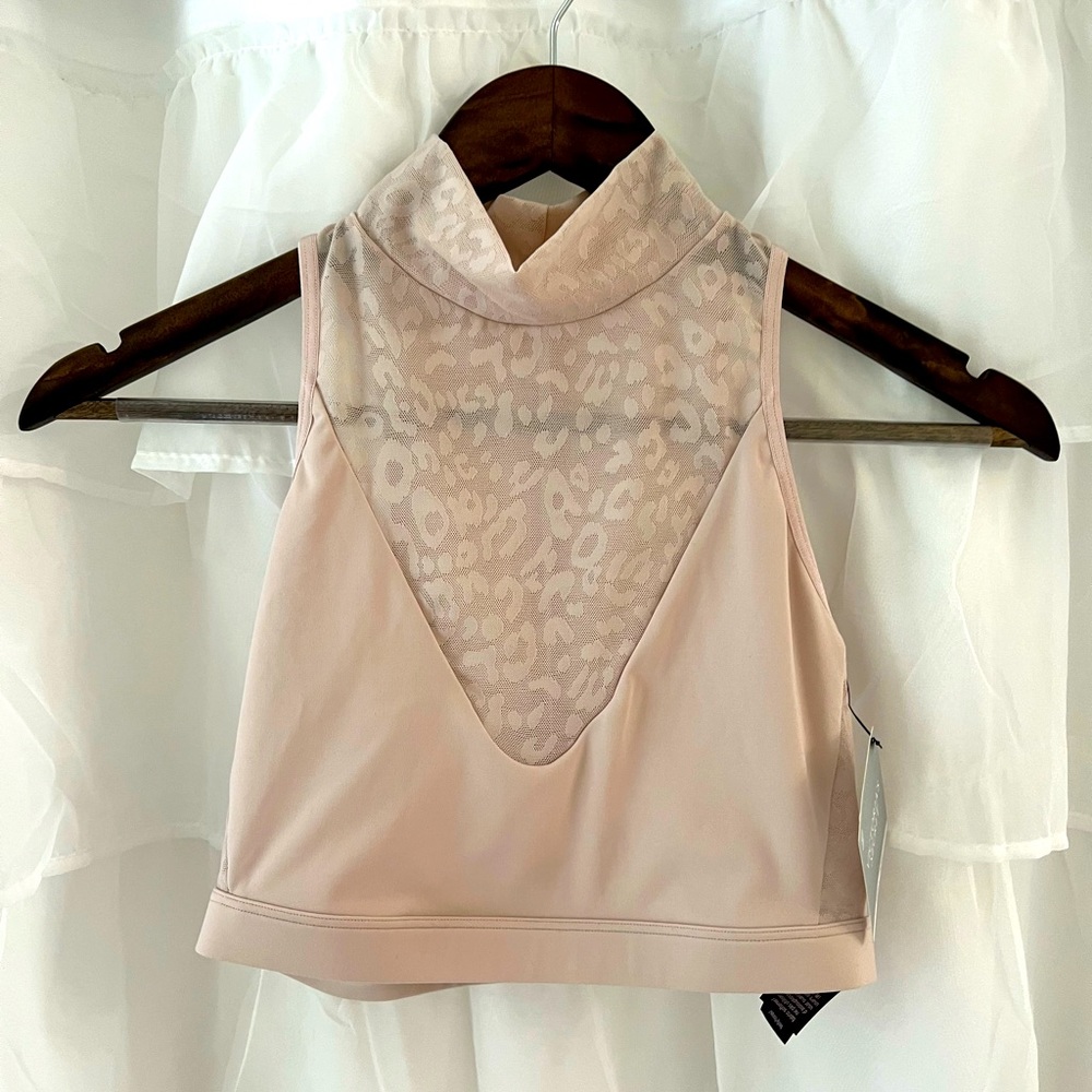 NOT FOR SALE Victoria’s Secret Mesh Animal Print Crop Top Pink